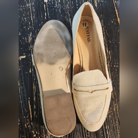 Just Fab Beige and Gold Mules (Size 11) - Picture 4 of 4